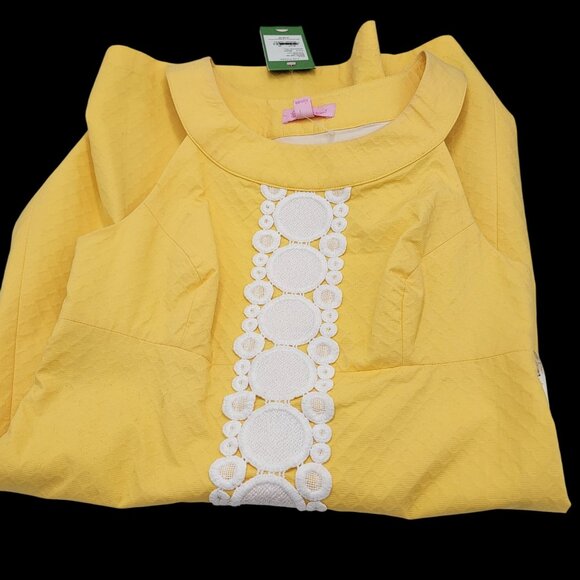 Lilly Pulitzer Yellow Jacqueline Shift Dress (NWT) - Picture 4 of 14